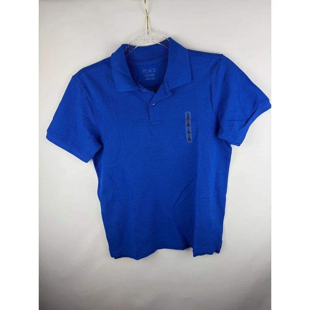 The Children's Place‎ Polo Shirt Royal Blue Short Sleeve Boys Large 10/12 Preppy